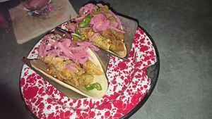 Vegan No Chicken taco (with seitan) at Lola Taqueria in Palm Beach
