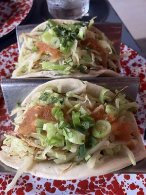 Vegan taccos   at Lola Taqueria in Palm Beach