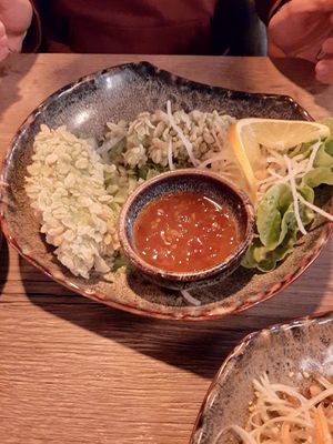 tofu in crispy rice coating at Soy in Munich