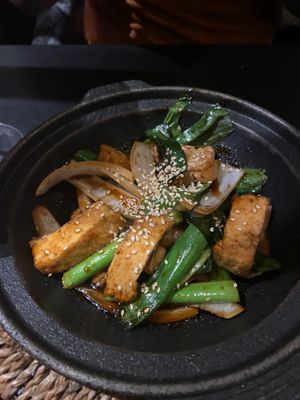 Fried silken tofu  at Soy in Munich