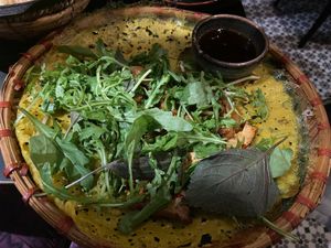 Pancake with crispy tofu  at Soy in Munich