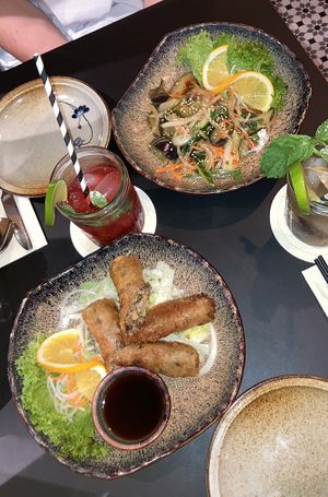 the springrolls were amazing! at Soy in Munich