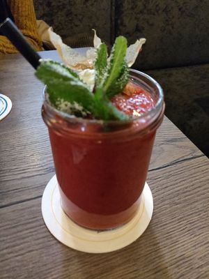 Himbeershake at Soy in Munich