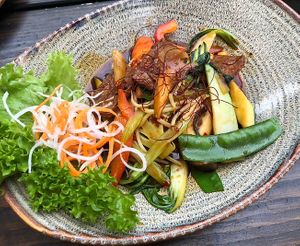 Gebratenes Rindfleischimitat  at Soy in Munich