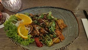 Gebrat. Reisbandnudeln 16,90 € at Soy in Munich