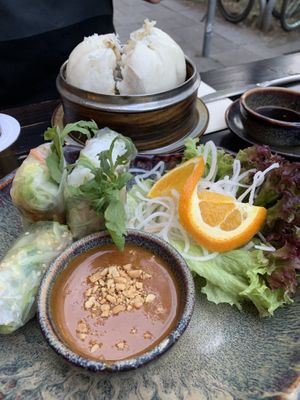 Bao Bun and Summer Rolls   at Soy in Munich