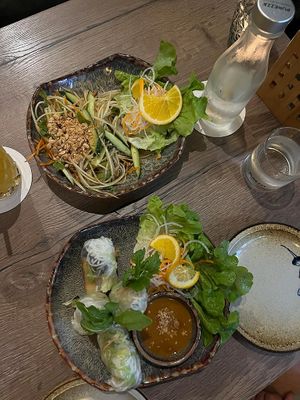 Papaya Salad / summer rolls  at Soy in Munich