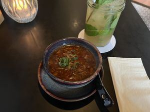 hot and sour soup  at Soy in Munich