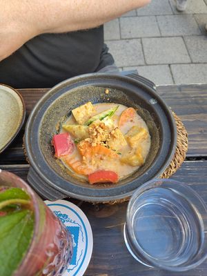 Satay tofu starter from the Asian Tapas menu at Soy in Munich