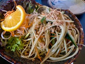 Papaya salad at Soy in Munich