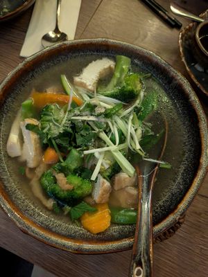 Kräftige Udon Nudel Suppe at Soy in Munich