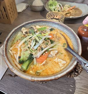 Yellow-Style/Curry Soup at Soy in Munich