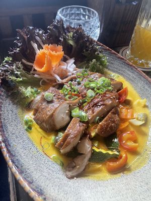 Duck with mangoo  at Soy in Munich