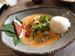 Mittagsangebot - lunch offer: red curry at Soy in Munich