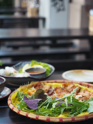 Vietnamese pancake with seitan at Soy in Munich