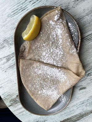 Vegan Shrove Tuesday pancake - Emma‘s Dell, Grasmere  at Emma's Dell in Grasmere