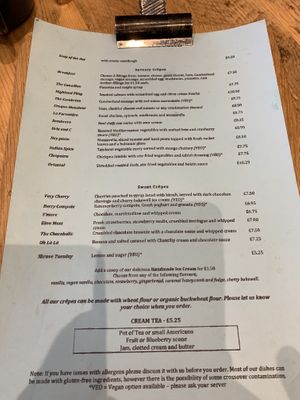 Summer Menu at Emma's Dell in Grasmere