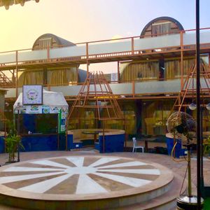 About Vegan, and the AC pods. at About Vegan - The Modern Chowpaty in Jaipur