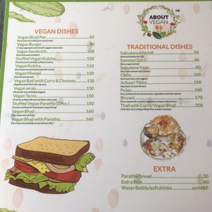 Menu at About Vegan - The Modern Chowpaty in Jaipur