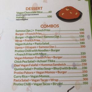 Menu at About Vegan - The Modern Chowpaty in Jaipur