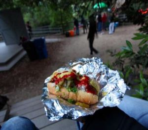 Franken's sausage at The Frankenstand - Mobile Cart in Los Angeles