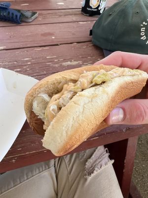 Hot dog!  at The Frankenstand - Mobile Cart in Los Angeles