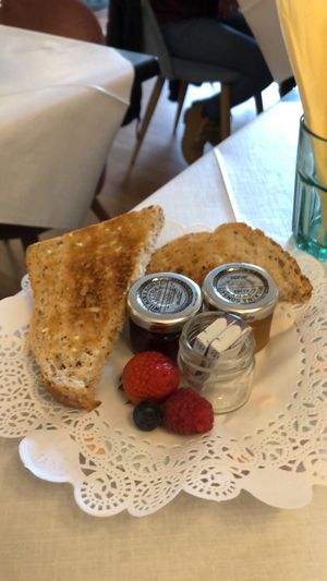 This comes with the full breakfast  at Halladay's Tearooms in Southampton