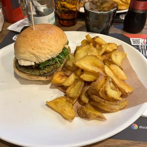 Ul Vegan - the burger was pretty good, according to my boyfriend it was even better than the one with meat he chose. Highly recommend!   at Mystic Burger in Como