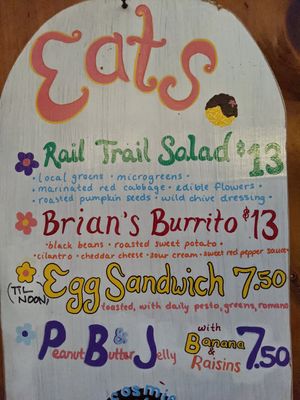 Other food aside from pizza. at Rail Trail Cafe in New Paltz
