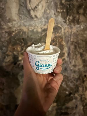 Coconut and basil sorbet at Gianni in Dubrovnik