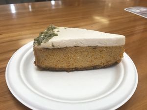 Carrot cheesecake 👌 at Vege Rama - Myer Centre in Brisbane