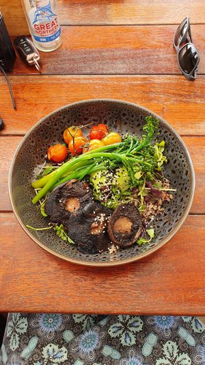 Vegan Salad at Enzo's on the Beach in Scarness