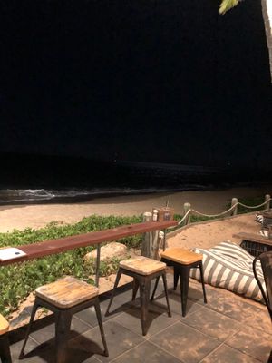 Right on the beach.  at Enzo's on the Beach in Scarness