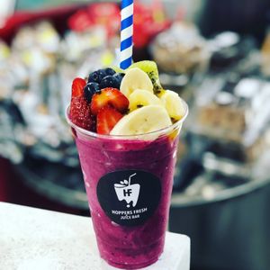 Pitaya ( pink dragonfruit) superfood bowl at Hoppers Fresh Juice in Hoppers Crossing