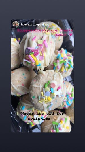 CONFETTI Protein balls  at Hoppers Fresh Juice in Hoppers Crossing