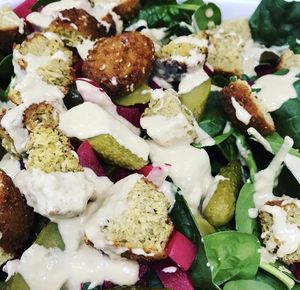 Vegan Falafel salad  at Hoppers Fresh Juice in Hoppers Crossing