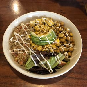 Vegan Buddha bowl  at Curious Life Coffee Roasters Red in Jaipur