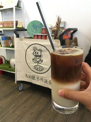Soymilk latte at Veggie Sun 植日生 - Zhí RìShēng in Taipei