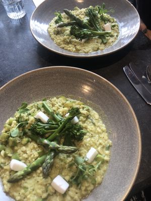 asparagus risotto ☘️☘️ delicious  at The Drawing Board in Leamington Spa