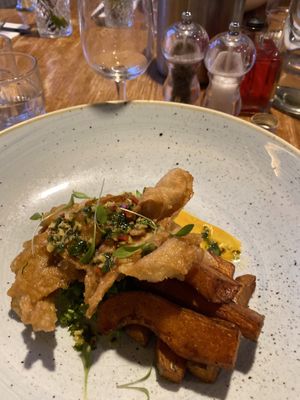 Tempura ‘fish'  at The Drawing Board in Leamington Spa