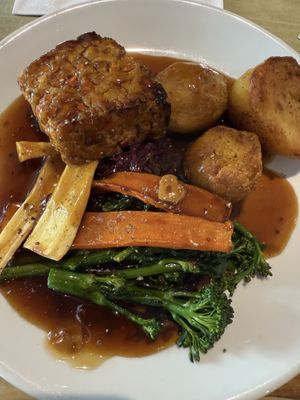 Nut roast on the Sunday menu  at The Drawing Board in Leamington Spa