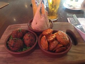 Vegan tapas  at The Drawing Board in Leamington Spa