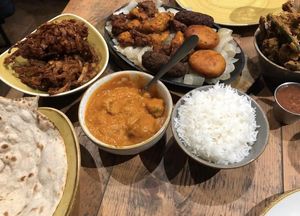 Vegan selection at Tap & Tandoor in Solihull