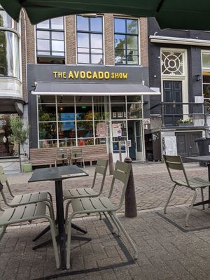 From the terrace at The Avocado Show - Keizersgracht in Amsterdam