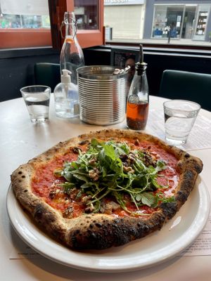 Vegan pizza   at Sano in Dublin