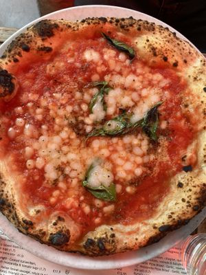 Vegan margherita  at Sano in Dublin