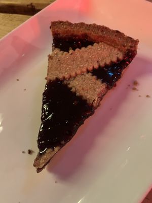 Elderberry Raspberry Cereal Tart   at Sano in Dublin