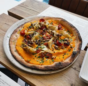 Vegan pizza  at Sano in Dublin