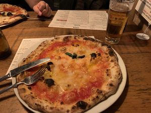 Margherita with Vegan Cheese at Sano in Dublin