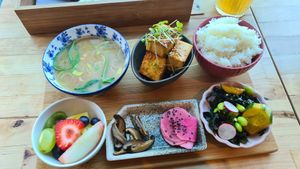 Breakfast Tofu Menu at Café Manggha in Krakow